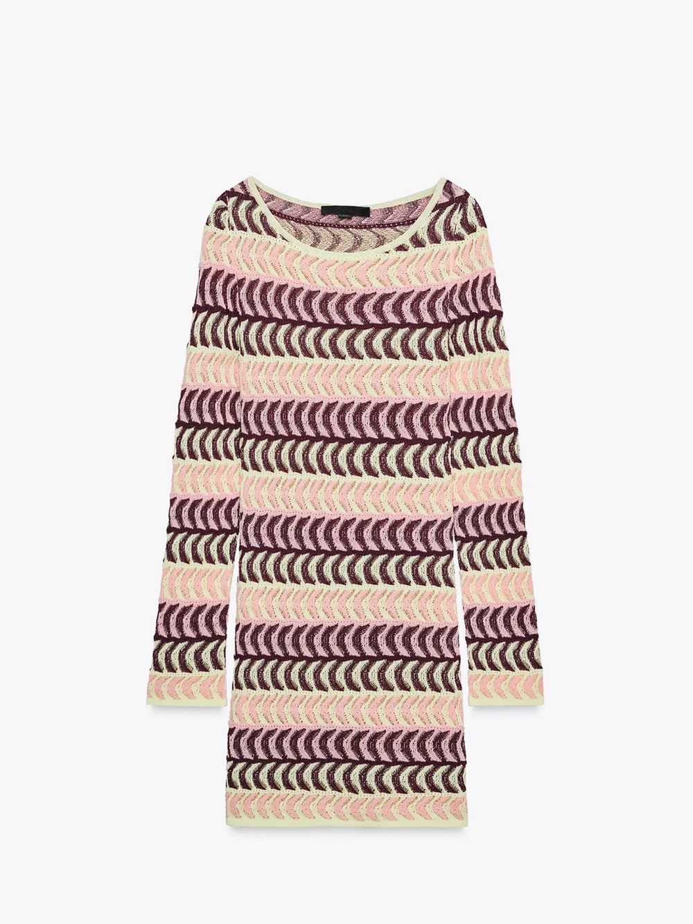 Zara Textured Knit Mini Dress (size medium)